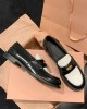 Round-Toe Split-Joint Loafers