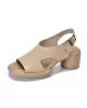 Hollow Open Toe Solid Color Block Heel Sandals