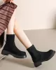 Round-Toe Split-Joint Boots