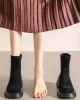 Round-Toe Split-Joint Boots