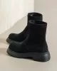 Round-Toe Split-Joint Boots