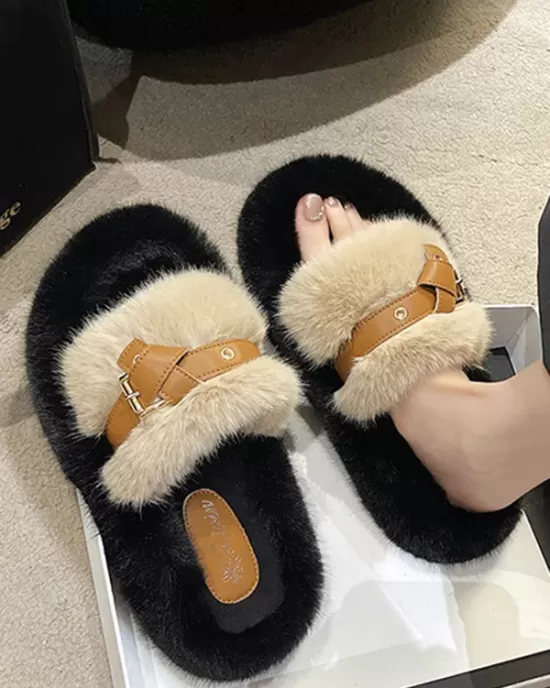 Open Toe Split-Joint Slippers Platform Shoes