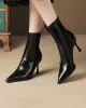 Pointed-Toe Split-Joint Pumps Boots