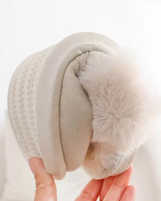 Round-Toe Split-Joint Slippers