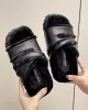 Split-Joint Velvet Slippers