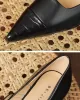 Lace-Up Pointed-Toe Shallow Cut Split-Joint Pumps