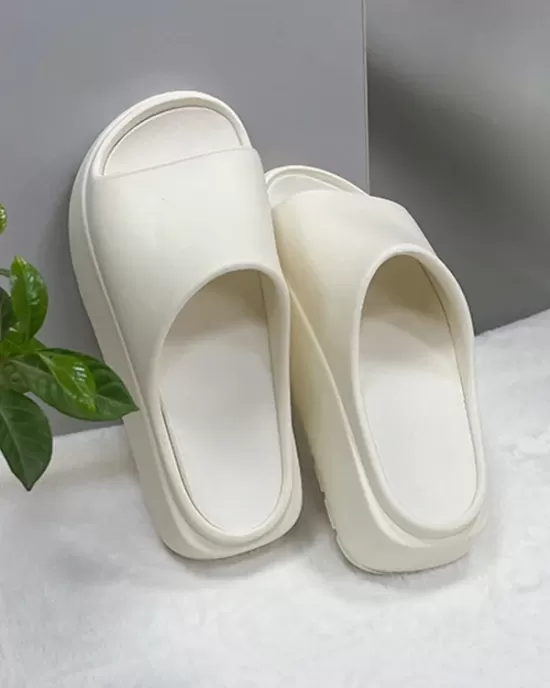 Open Toe Slippers Platform Shoes