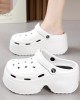 Hollow Sandals Crocs Slippers Platform Shoes