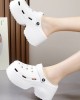 Hollow Sandals Crocs Slippers Platform Shoes