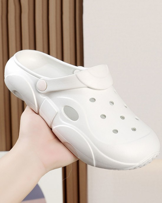 Hollow Sandals Platform Shoes Crocs