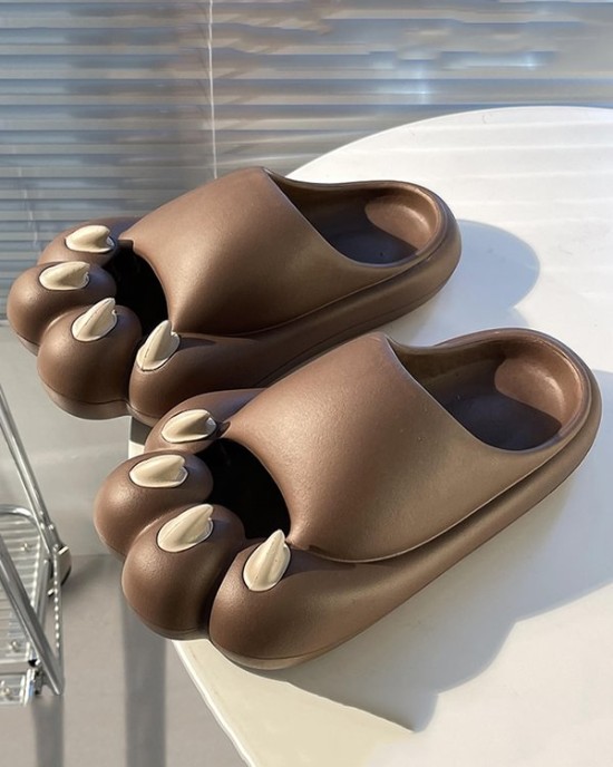 Cat Paw Shape Hollow Slippers