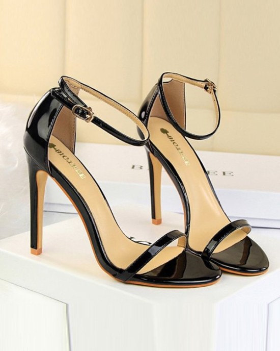 Hollow Open Toe Split-Joint Sandals Pumps