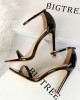 Hollow Open Toe Split-Joint Sandals Pumps