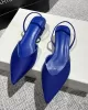 Pointed-Toe Split-Joint Sling Shoes Pumps Sandals