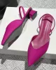 Pointed-Toe Split-Joint Sling Shoes Pumps Sandals