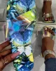 Fashion Floral Sunmmer Flat One-Line Beach Shoes