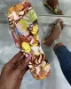 Fashion Floral Sunmmer Flat One-Line Beach Shoes