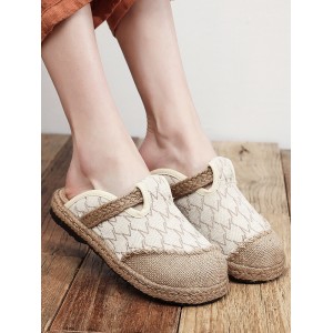 Rhombic Flat Shoes Casual Shoes Slippers