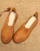 Simple Style Cowhide Soft Shoes