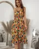 Bohemia A-Line Floral V-Neck Dress