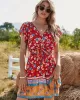 Women A-Line Floral Printed Bohemia Dress