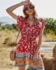 Women A-Line Floral Printed Bohemia Dress