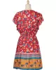 Women A-Line Floral Printed Bohemia Dress