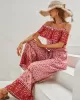 Women Wide Leg Floral Printed Bohemia Jumpsuit