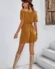 Casual Buckle Loose Solid Color One-Shoulder Jumpsuit