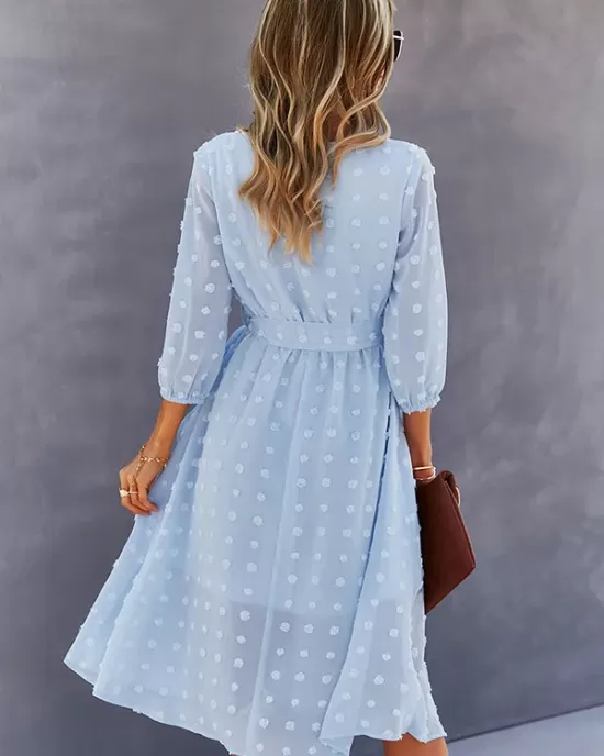 Casual Loose A-Line Buttoned Midi Dresses