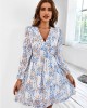 Bohemia A-Line Printing V-Neck Dress