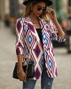 Casual Loose Geometric Coat