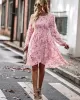 Bohemia Puff Sleeves Floral Dress