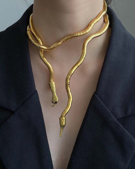 Statement Snake Shape Necklace