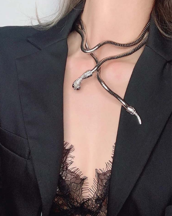 Statement Snake Shape Necklace