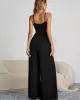 Vacation Sleeveless Solid Color Jumpsuit