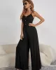 Vacation Sleeveless Solid Color Jumpsuit