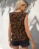 Women's Leopard Print Ladies Tank Top T-Shirt