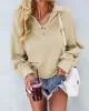 Vacation Loose Buttoned T-Shirts Tops