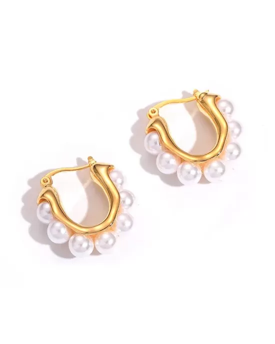 Women Pearl Vintage Simple Earrings