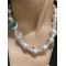 Antique Shaped Large Pearl Short Collarbone Chain