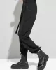 Urban High-Waisted Black Casual Pants Bottoms Harem Pants