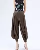 Simple Loose Solid Color Casual Harem Pants Bottoms