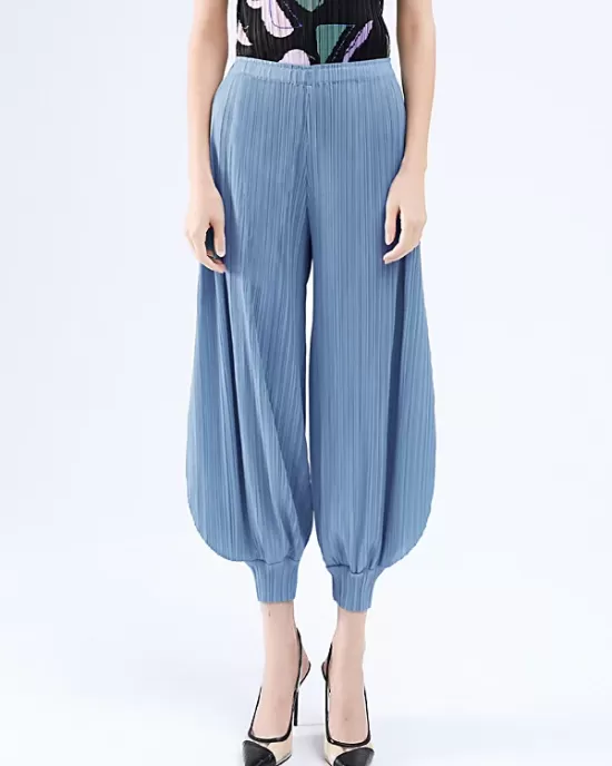 Simple Loose Solid Color Casual Harem Pants Bottoms