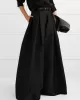 Stylish Loose High Waisted Solid Color Wide Leg Pants