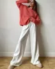 Casual Simple Solid Color Wide Legs Blazer Pants