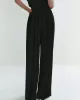 Urban Solid Color Pleats High Waisted Wide Leg Pants