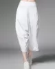 Original Simple Casual Loose White Harem Pants