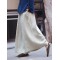 Artistic Retro Wide Leg Loose Elasticity Solid Color Casual Pants Bottoms