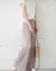 Simple Loose Wide Leg Elasticity Solid Color Casual Pants Bottoms